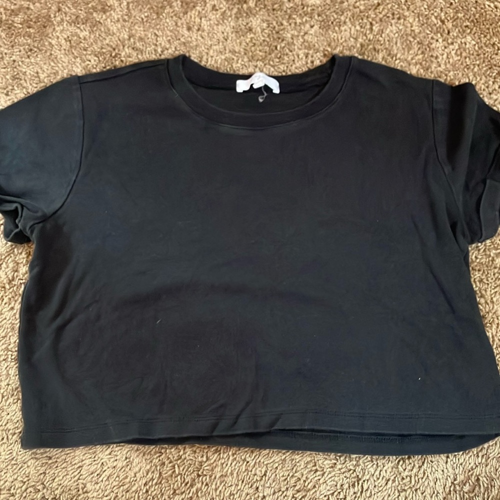 Gaze Black Crop Top